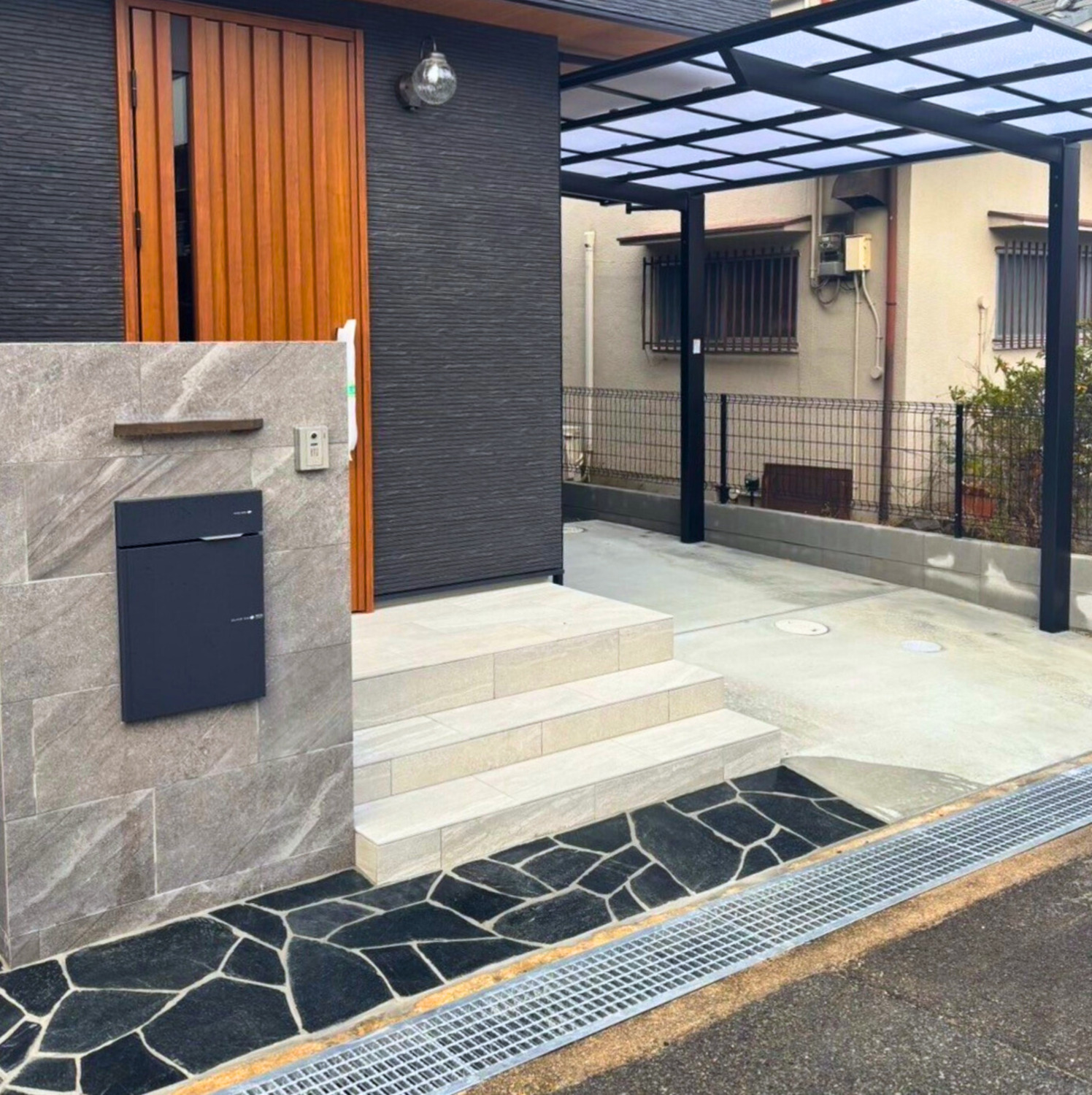 門柱・宅配ボックス・アプローチ・玄関ポーチ・カーポート...No.170